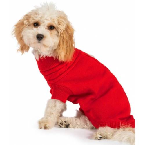 Bild von Ancol Red Cable Knit Jumper – Small