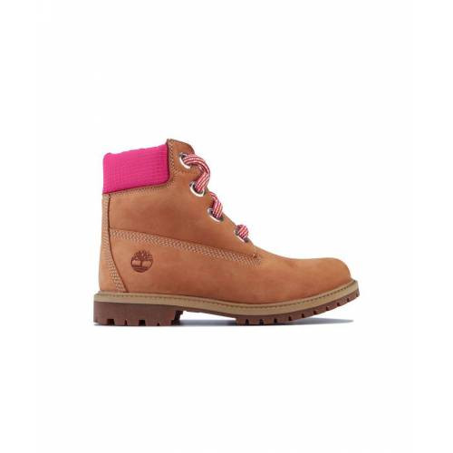 Bild von Timberland Womenss 6 Inch Convenience Lace Boots in Wheat – Brown Leather