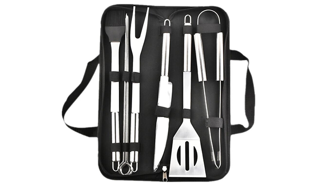 Bild von Stainless Steel BBQ Cooking Tool Kit With Carry Case – 7 Options