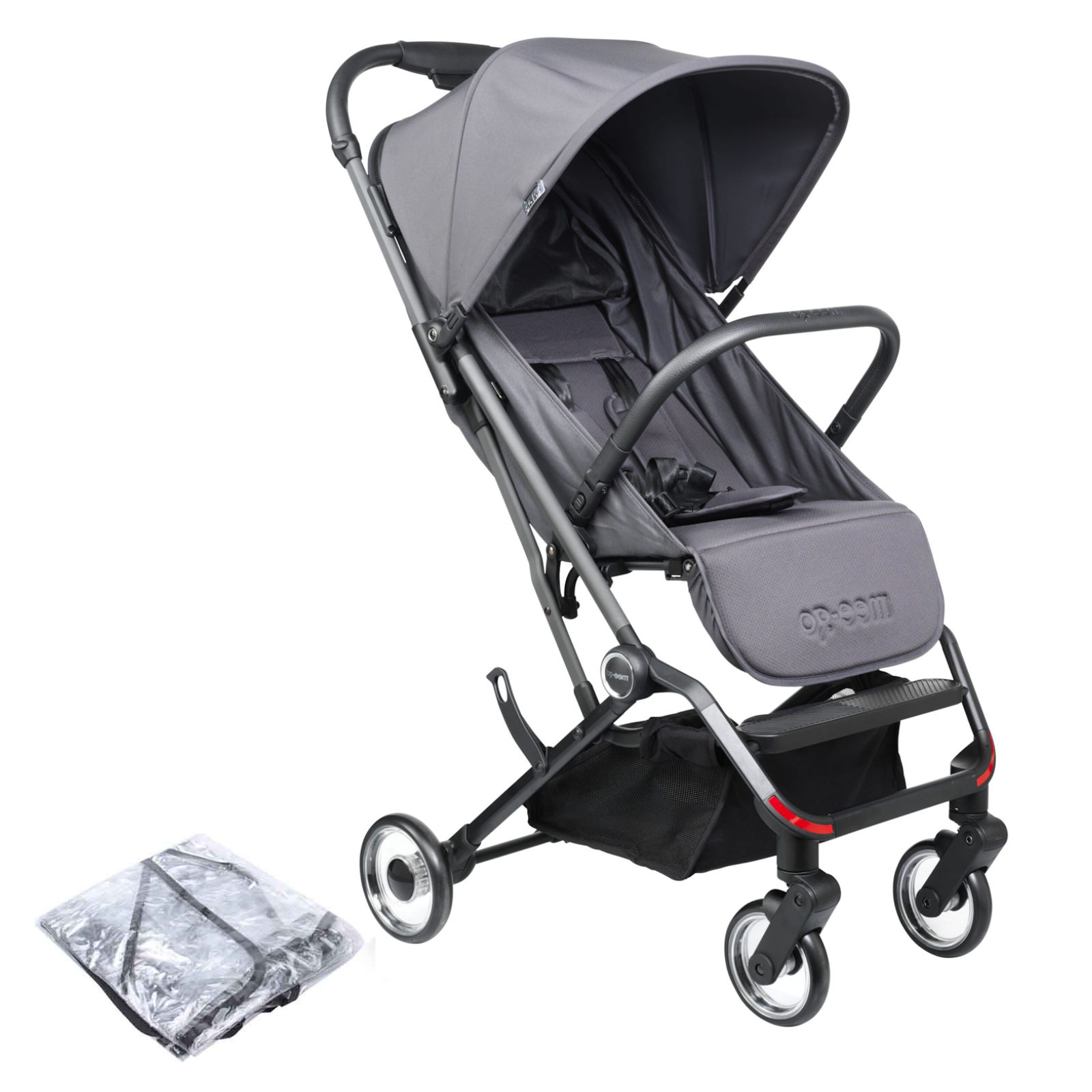 Bild von Mee-Go Trio Plus Pushchair Stroller – Slate Grey