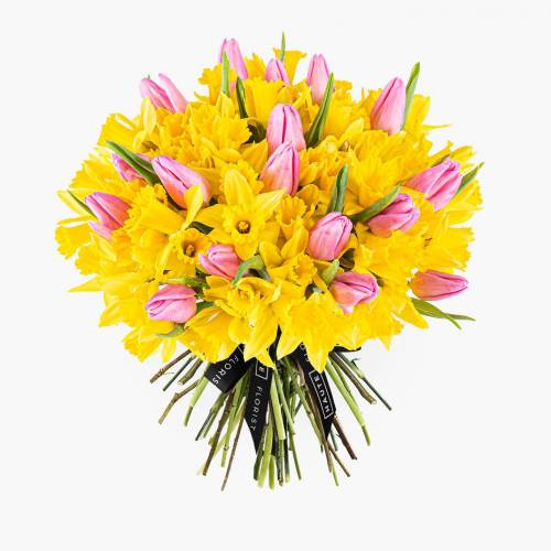 Bild von Haute Florist 100 Daffodils & Tulips