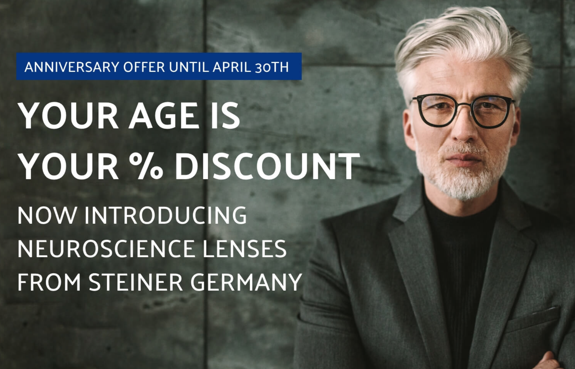 Bild von NeuroScience lenses: Your age is your % discount!