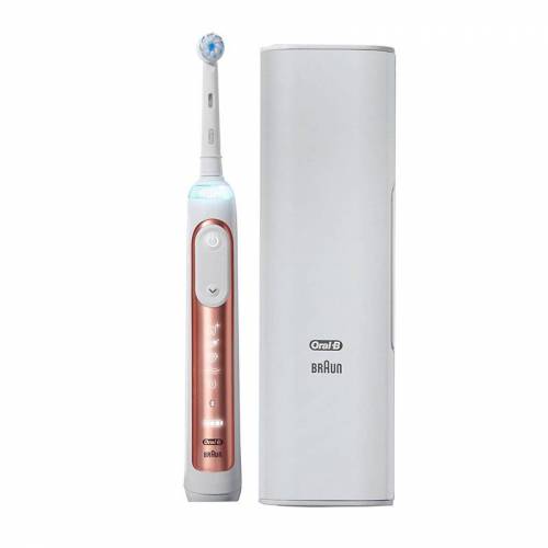 Bild von Oral-B – Genius X Rose Gold Electric Toothbrush +Travel Case  for Men and Women